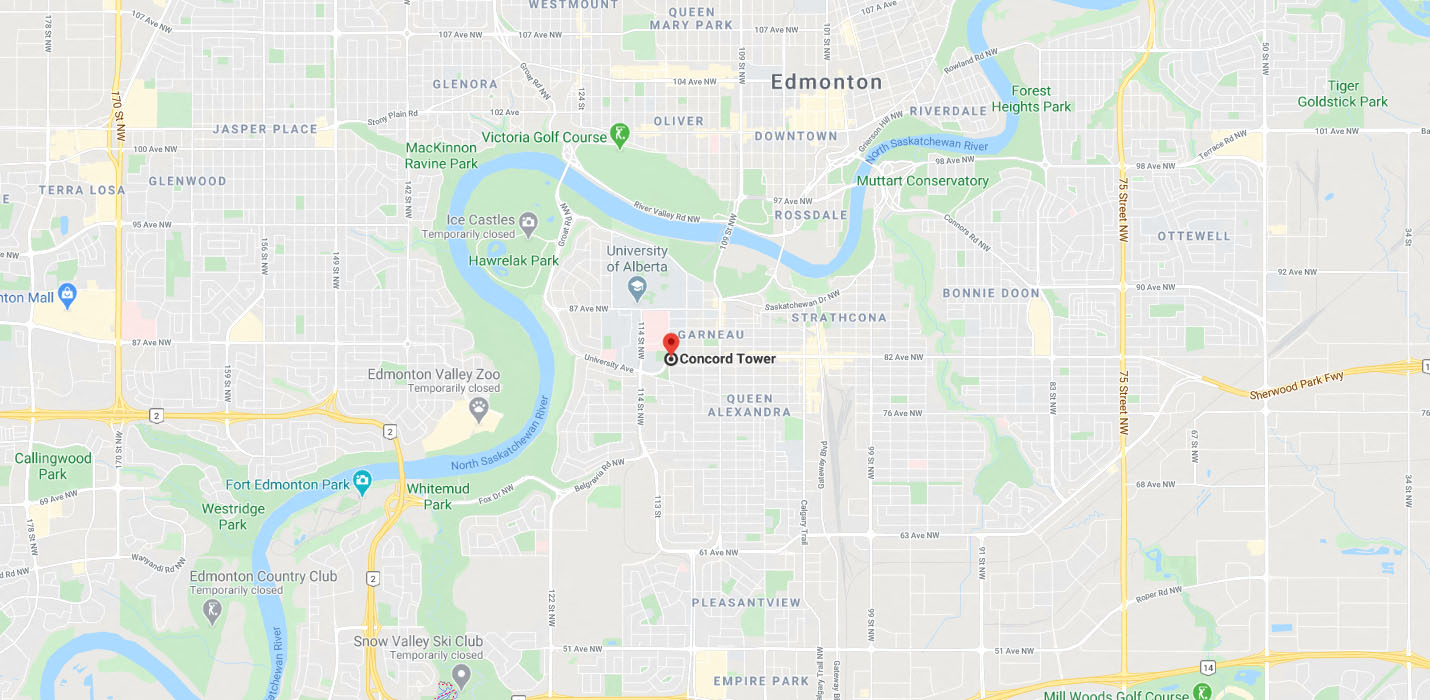 Concord Tower Map and Directions to Concord Tower in Edmonton, AB